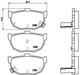 Гальмівні колодки BREMBO P30003 Hyundai Elantra, Lantra, Coupe, Tiburon; KIA Cerato; Nissan Maxima DD06061E25, 4406090E90, 4406086E91 - зображення 1