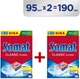 Упаковка таблеток для посудомоечной машины Somat Classic 95 шт x 2 пачки (9000101810059/9000101810059) - изображение 2