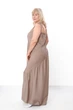 Жіночий літній сарафан батал на бретелях NoBrand 48/50 Моко (p-20218-240848) - зображення 3
