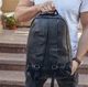 Кожаный мужской рюкзак для ноутбука и поездок черный Tiding Bag D3-93438 - изображение 8
