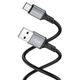 Кабель BOROFONE BX83 Type-C Famous silicone charging data cable Black - зображення 3