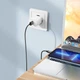 Кабель BOROFONE BX87 USB to iP 2.4A,1m, nylon, aluminum connectors, Black - зображення 4