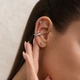 Серебряная серьга-каффа (40023) - изображение 2