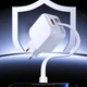 Мережевий зарядний пристрій WUW-C268 12W fast charger USB A +retractable 70cm type c Cable - зображення 5
