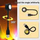 Проекційний USB світильник Rainbow Lamp LED 18.5 см RGB / Нічник проєктор веселка для кімнати - зображення 5