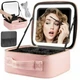 Дорожня косметичка Б'юті-кейс Make Up з LED-кислотром, тканинна косметичка валізка з підсвіткою, органайзер для косметики - зображення 8