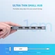 USB-хаб Ugreen CM219 4-in-1 USB Type-C to 4xUSB 3.0 HUB Space Gray (70336) - зображення 2