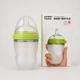 Пляшечка для годування Comotomo Baby Bottle антиколікова 250 мл зелена, 3–6 міс - зображення 1