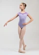 Купальник з коротким рукавом KIKI мікрополіамід+сітка флок, lilac, 152см - изображение 2