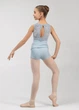 Шорти розігрівочні MILLIE JUNIOR з відворотом rayon rib knit, powder blue, 134см - зображення 4