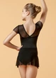 Купальник з коротким рукавом і спідницею KRISTI мікрополіамід+сітка, black, 134см - изображение 2