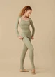 Рукави розігрівочні відкриті INESSE rayon rib knit, pistachio, ML - зображення 3