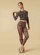 Топ Grand Prix MIRALI з сітки сітка з принтом, wild toffee, XS-S - изображение 5