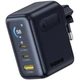 Сетевое зарядное устройство Baseus PicoGo AE21 Fast Charger 100W (1USB-A/2C) + кабель Type-C to Type-C (E0121B) Cosmic Black - изображение 3