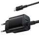 Сетевое зарядное устройство Borofone BAS83A Star PD20W+QC3.0 (1USB-A/1C) + кабель Type-C to Type-C Black - изображение 3