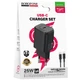 Сетевое зарядное устройство Borofone BAS84A Star PD25W (1USB-C) + кабель Type-C to Type-C Black - изображение 2