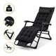 Раскладное кресло кровать с подушкой LEOBRO до 150 кг Черный (LB-FCB-G1-BLK) - изображение 1