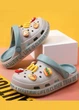 Детские сабо Crocs-style с джибитсами серый с голубым р. 26,5 - изображение 1