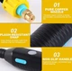 Акумуляторний садовий обприскувач телескопічний 1800 mAh з USB зарядкою і 3 насадками ручний портативний електрообприскувач для поливу та миття і догляду за рослинами - зображення 5