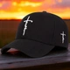 Бейсболка Snapback черная, универсальный размер 56-61 см, полиэстер, стильная кепка для весны и лета - изображение 5