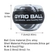 Гіроскопічний тренажер для кистей рук GYRO BALL кистьовий еспандер power ball - изображение 5