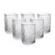 Стаканы Matrix Glass набор 6 шт по 195 мл 60×90 мм с рельефным узором для воды сока лимонада коктейлей Yiwu - изображение 7