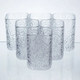 Стаканы Matrix Glass набор 6 шт по 195 мл 60×90 мм с рельефным узором для воды сока лимонада коктейлей Yiwu - изображение 8