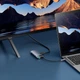 USB-хаб Baseus Metal Gleam USB-C 7в1 HDMI 4K 60Hz / 3x USB 3.0 / USB-C PD / SD / microSD (6932172682750) - зображення 9
