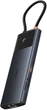 USB-хаб Baseus Metal Gleam II USB-C 10в1 HDMI / USB-A / USB-C / RJ45 / SD/TF (6932172689667) - зображення 4