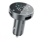 Автомобільний АЗП Proove FM Launcher Sound Sync 30W (PD+QC3.0) Type-C+USB gray - зображення 1