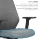Офисное кресло OfficePro Fusion OC577G Gray (OC577G) - изображение 10
