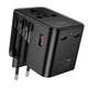 Мережевий зарядний пристрій Hoco AC31, USB/2 Type-C, PD 25W, black - зображення 1