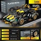 Конструктор спортивний автомобіль V12 Black Warrior 688 деталей, механічна модель суперкара з деталізацією, декоративний металевий ефект - зображення 3