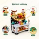 Развивающий новогодний игровой конструктор BanBao Счастливого Рождества Санта Клаус в гостях (473 элм) композиция с Сантой на санях и оленем творческий набор - изображение 3