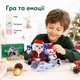 Развивающий игровой конструктор BanBao новогодняя зимняя композиция Санта Клаус и Снеговик (468 элм) набор для творчества для детей 5+ - изображение 3