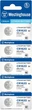 Літієва батарейка Westinghouse Lithium таблетка CR1620 5шт/уп blister - зображення 1