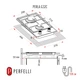 Газовая поверхность на стекле PERFELLI PERLA G32C GRIGIO - изображение 2