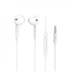 Наушники HOCO M55 Memory sound wire control earphones with mic White - изображение 1