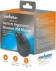 Mysz bezprzewodowa Manhattan Vertical Ergonomic Wireless USB (MANHATTAN_190336) - obraz 6