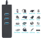 Мережевий адаптер Dynamode USB LAN RJ45 чорний концентратор з USB хабом на 3 порти (884034м) - зображення 6