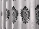 Комплект готових штор VR-Textil Льон Корона № 2060ш Сірий з чорним 200х270 см 2 шт (32-418) - зображення 8
