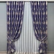 Комплект готовых штор VR-Textil с вышивкой гладью № 2056ш Синий 150х270 см 2шт (33-1063) - изображение 2