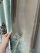 Комплект готовых штор VR-Textil с вышивкой гладью № 2052ш Светло-бирюзовый 100х270 см 2шт (31-0060) - изображение 7