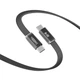 Кабель USB YOKI AI65 AIR Series Type-C to Type-C 60W (20V/3A) 1.2m, качественный кабель для быстрой зарядки и передачи данных, поддержка Power Delivery, стабильная синхронизация устройств, для смартфонов, планшетов и ноутбуков Black - изображение 3