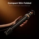 Алюмінієвий штатив для камери, смартфона, планшета K&F Concept А304A3+BH-40 (висота 1,72м, вантажопідйомність 10кг) (KF09.173V1) - зображення 5