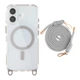Панель-накладка TPU+PC LanyardCase MagSafe для Apple iPhone 17 зі зручним шнурком, що регулюється Titanium Grey - зображення 2