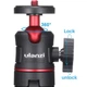 Штатив Ulanzi Vijim Mini Portable and Adjustable Desktop Tripod Black(UV-1601 MT-08) - изображение 5