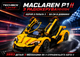 Конструктор на радіокеруванні McLaren P1 RC (1:8, 3893 деталі) суперкар на пульті - зображення 1