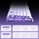 Механічна бездротова (Bluetooth + 2,4G) клавіатура з HOT SWAP GravaStar Mercury K1 80keys, УКР/АНГЛ Lavender Purple/Фіолетовий (GSK1_PL) - изображение 2