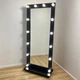 Зеркало в полный рост с подсветкой,подиумом на колесах,187x80см, черный,Mirror-rika - изображение 1